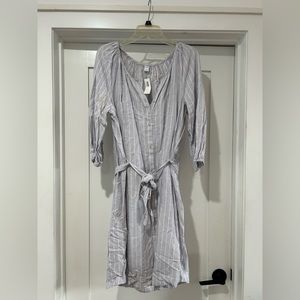 Old Navy Striped Belted ShirtDress